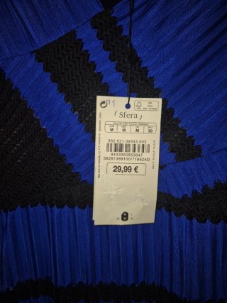 Vestido Sfera Azul y Negro
