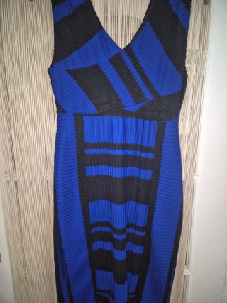 Vestido Sfera Azul y Negro