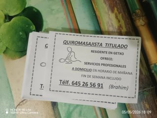 Masajista profesional