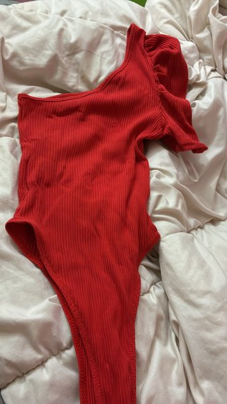 Body rojo de mujer