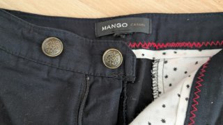 Pantalones cortos negros Mango Talla S