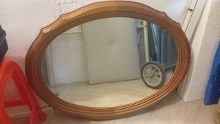 Espejo de pared marron