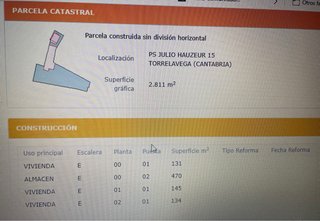 Casa + terreno Torrelavega 2880m2 880 construí2