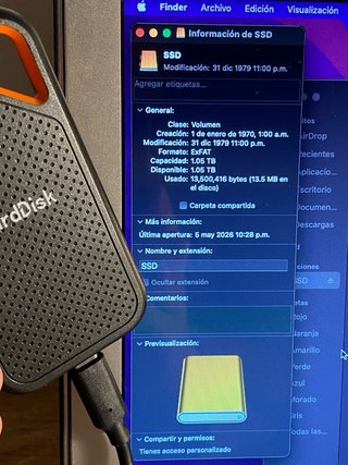 SSD Portátil 1TB TYPE-C