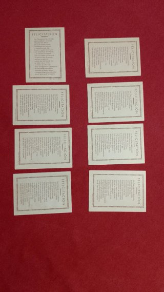 Lote de 20 -Uds- Postales y Felicitaciones antigua