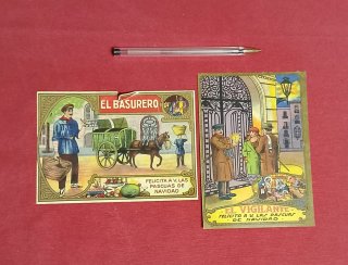 Lote de 20 -Uds- Postales y Felicitaciones antigua