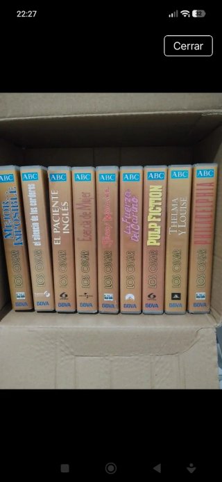 Lote 9 Películas VHS ABC Los Oscar Precio por unid