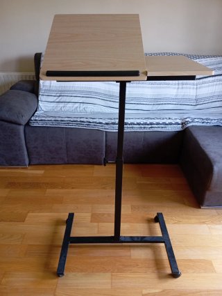 Mesa elevable madera y metal