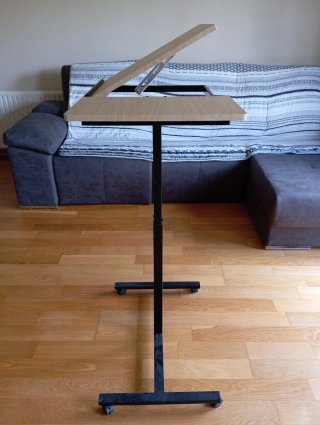 Mesa elevable madera y metal