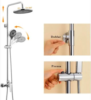Columna Ducha Auralum Plata