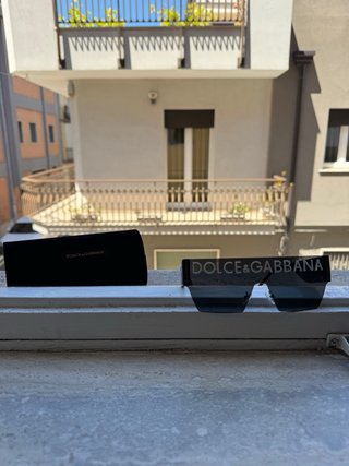 Occhiali da sole D&G Mask Logo Neri