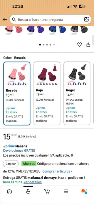 Tacos para muletas SupreGear (2 unidades)