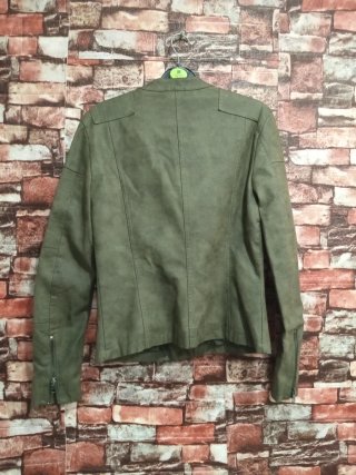 Cazadora Biker ONLY verde oliva