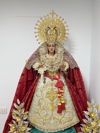 Virgen Dolorosa de vestir de 85 cm