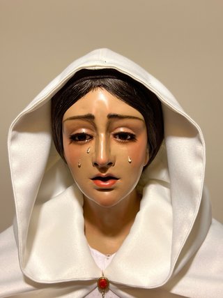 Virgen Dolorosa de vestir de 85 cm