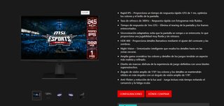Monitor MSI E-Sports 380Hz G-Sync 1ms