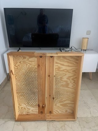 Letto per cani grandi in legno