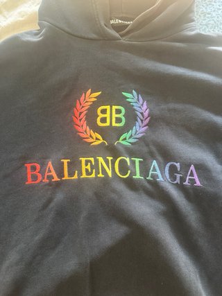 Sudadera Balenciaga Negra Multicolor