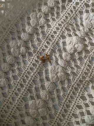 Colcha ganchillo hecha a mano 250x170 – vintage .