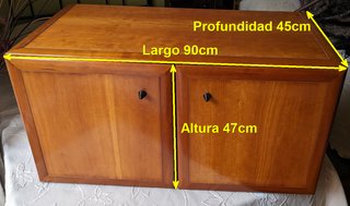 Armario archivador de madera