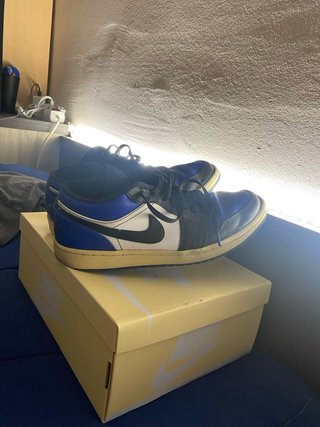 Zapatillas Nike Air Jordan 1 Low Azul y Blanco