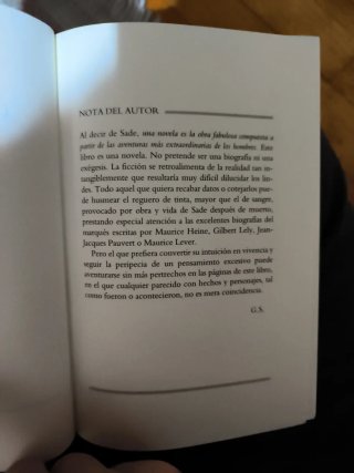 Ciudadano Sade. Gonzalo Suárez.