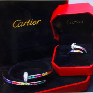 Cartier Bracciale e Anello Arcobaleno