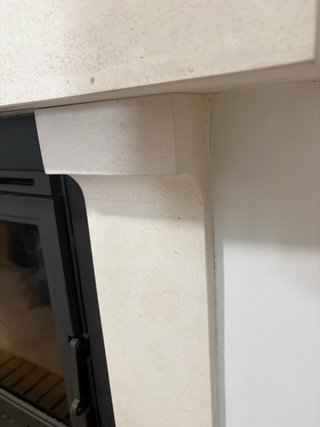 Frontal de mármol para chimenea