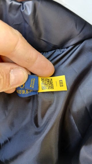 Piumino Ralph Lauren nero taglia XS