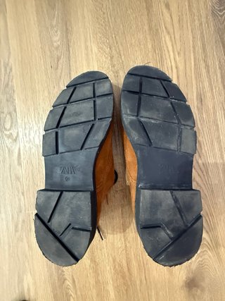 • Zapatos Zara Ante Marrones Talla 45 • 1 solo uso