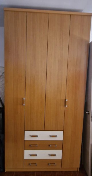 Armario grande madera 3 cajones