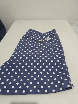 Bañador Ralph Lauren lunares azul y blanco