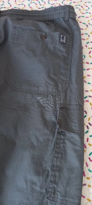 Pantaloni cargo grigi uomo