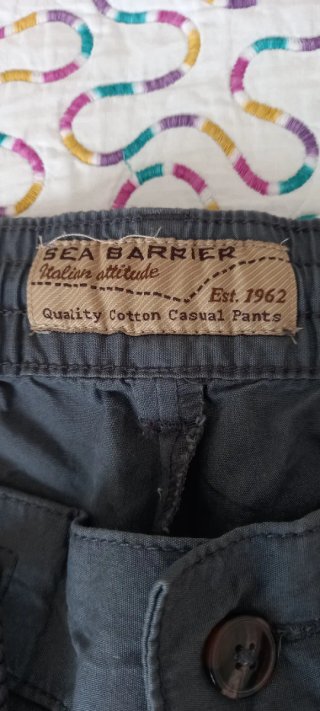 Pantaloni cargo grigi uomo