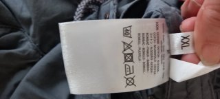 Pantaloni cargo grigi uomo
