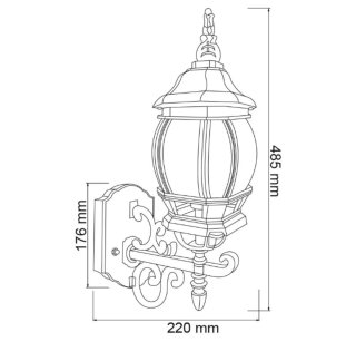 Lámpara Farol Vintage Exterior