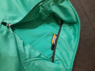 Sudadera Técnica Verde Media Cremallera