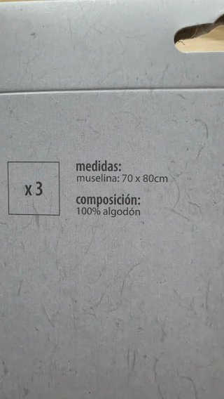 Pack 3 muselinas Mon Baby 70x80cm