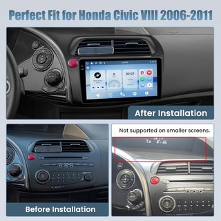 NUEVO Radio Android 15 Honda Civic 2006-2011 4+64G
