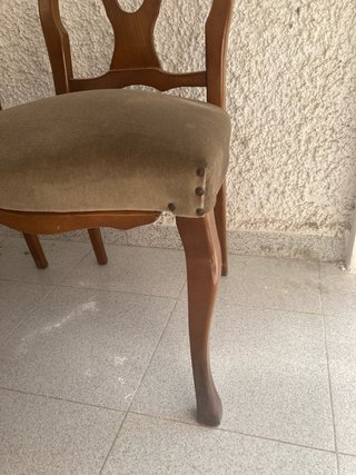 5 Sillas Vintage Madera  para restaurar