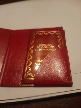 Certificado Garantía Cartier Tank Française