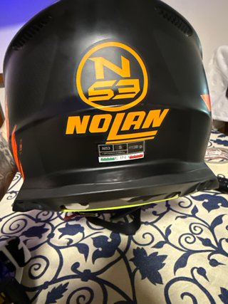 Casco Nolan N53 Talla S Naranja/Negro