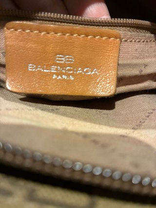 Borsa Balenciaga cammello e tessuto