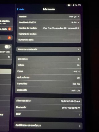 iPad Pro 11 2ª Gen Space Gray