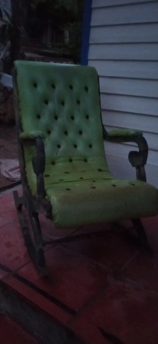 Sillón Mecedora Chesterfield Inglés Verde