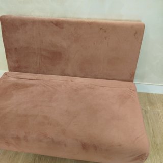 Sofá Cama 2 Plazas SKLUM Rosa Terciopelo
