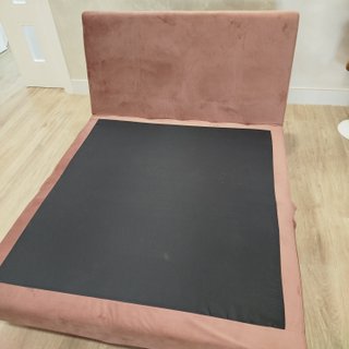 Sofá Cama 2 Plazas SKLUM Rosa Terciopelo
