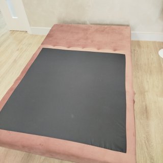 Sofá Cama 2 Plazas SKLUM Rosa Terciopelo