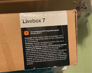 Router Livebox 7 tecnología wifi 7 Orange /Jazztel