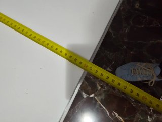 Mesa de centro blanca y negra